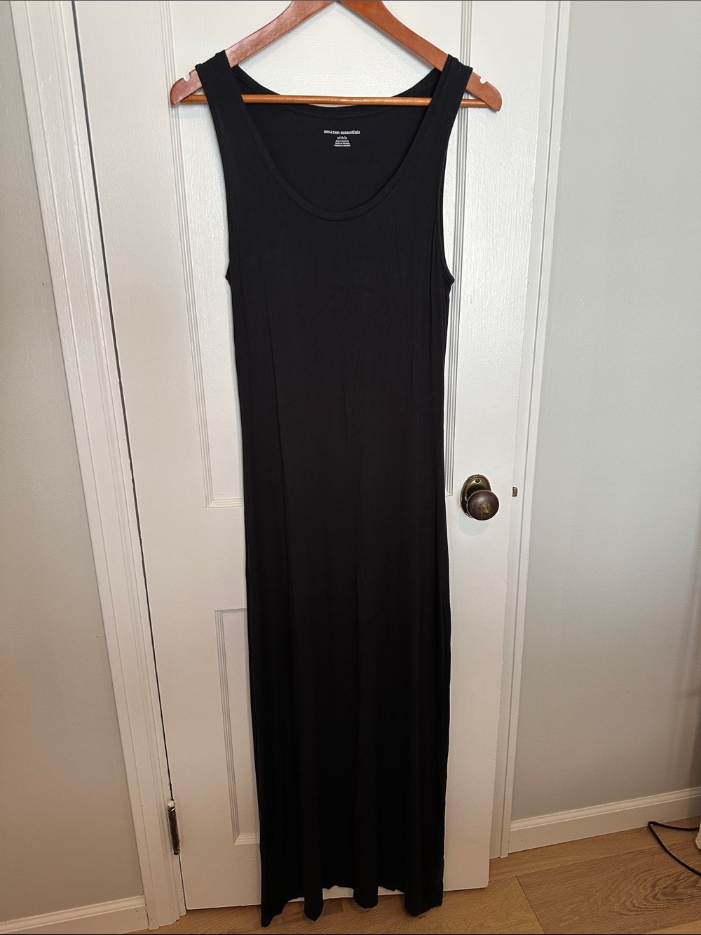 Amazon Essentials Black Tank Maxi Dress, S - Classic Sleeveless Dress